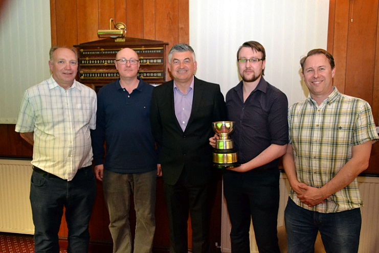 Le Rose Cup Winners 2016-17 - Farmers Club - Brian Brighouse, Steve James, Craig Caunce & Paul Lloyd.