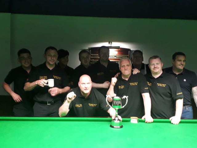 Merseyside B team 2018 with the cup.