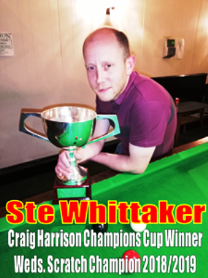 STE WHITTAKER (Holy Cross)  -  Craig Harrison Champions Cup Winner 2018/19
