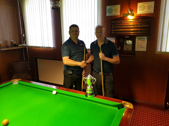 Individual Championship Final 2018-19 - Paul Williams about to do battle with Gareth Hibbott.