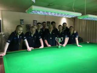 Merseyside B team 2019 with the cup.