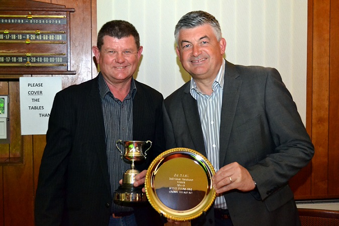 Individual Handicap Winner 2014-15 - Steve Evans Snr (Crosby Village SC).