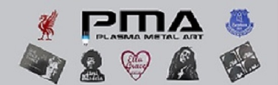 <b>PMA - Plasma Metal Art</b><p>
Manufacturers of bespoke metal artwork including music memorabilia, football crests, customised name plates and much more.<p>If you have any queries about our products we would like to here from you, call us on <b>0151 053 1100</b> or Email us at <b>sales@plasma-metal-art.com</b>                                                                                                                                                                                                                                                                                                                                                                                                                                                                                                                                                                                                                                                                                                                                                                                                                                                                                                                                                                                                                                                                                                                                                                                                                                                                                                                                                                                                                                                                                                                                                                                                                                                                                                                                                      